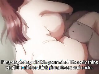 Provide relief with this steamy anime stepmom's sexual encounter with her husband's boss