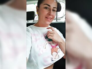Kathalina7777 seduces an Uber driver in Colombia after her public bus ride